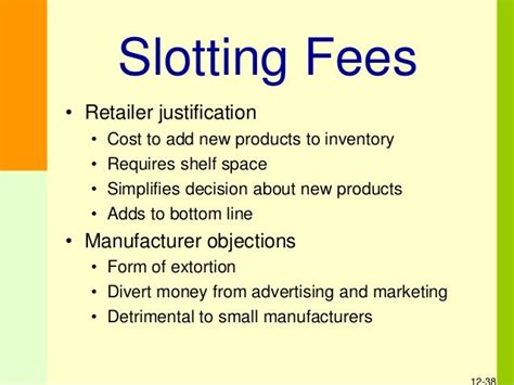 slotting allowances examples|Slotting fee .